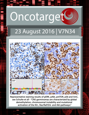 Journal Cover for Oncotarget V7N34