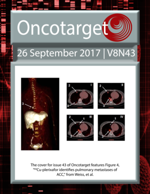 Journal Cover for Oncotarget V8N43