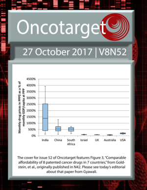 Journal Cover for Oncotarget V8N52