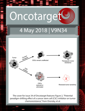 Journal Cover for Oncotarget V9N34