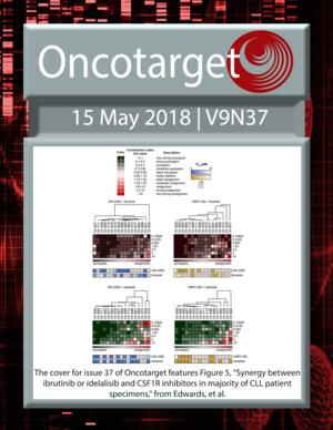 Journal Cover for Oncotarget V9N37