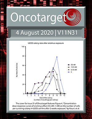 Journal Cover for Oncotarget V11N31